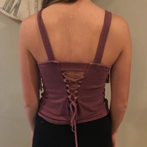 American eagle corset back tank top